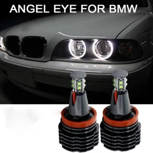 For BMW E90 E92 E93 E70 X6 X3 X5 40W H8 White SMD LED Angel Eyes Halo Light Bulb - Picture 1 of 10
