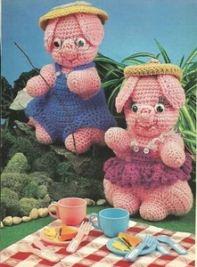 Picnic Piggies Toy crochet pattern instructions - Picture 1 of 1