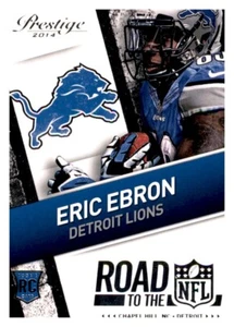 2014 Prestige Road To The NFL Eric Ebron Rookie RC NFL Insert Lions #20 - Picture 1 of 2