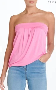 Matalan Pink Boob Tube Top Size L 16-18 Bnwt - Imagen 1 de 4