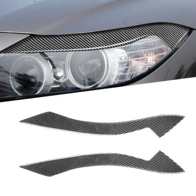Cubierta de párpados de faros delanteros de fibra de carbono para BMW Z4 E89 2009-2015 Foto 1 de 4