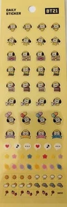 BTS BT21 Baby Character Sticker 3 Types - Picture 1 of 4