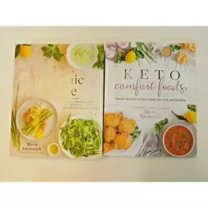 The 30-Day Ketogenic Cleanse & Keto Comfort Foods 2 Book Lot Maria Emmerich - Foto 1 di 9