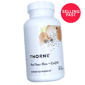 Thorne Choleast Red Yeast Rice + CoQ10 - 120 caps Exp 06/2025 FRESH
