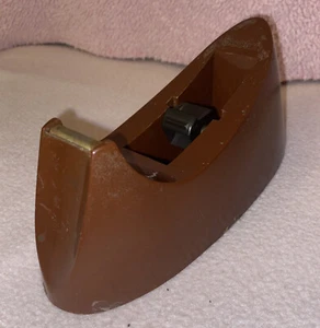 Dispensador de Cinta Vintage Retro Marrón Pesado con Modelo 3-15 Cinta Marca Scotch Antigua - Imagen 1 de 9