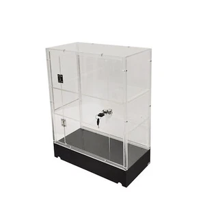 Klarsichtschrank Acryl Vitrinenregal Plexiglas Vitrinenschloss N Schlüssel transparent - Bild 1 von 5