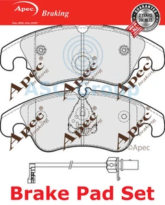 Apec Front Brake Pads Set EO Quality Replacement with Wear Indicator PAD1652 - Bild 1 von 1