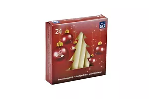 24 Baumkerzen selbstlöschend Champagner Christbaum Weihnachtskerzen Gies Kerzen - Bild 1 von 1
