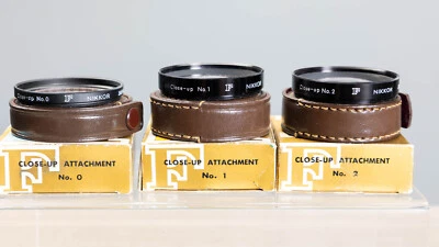 Genuine Nippon Kogaku Close-up Set (Filters 52mm) No. 0, 1, 2 Set of Three IOB! - Image 1 of 4