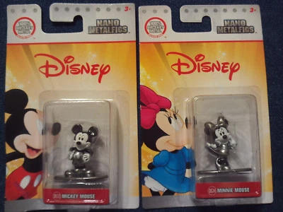Disney Nano Black White Metalfigs MICKEY & MINNIE MOUSE (DS13 & DS14)   - Image 1 of 3