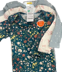 Carter’s Long Sleeve One Piece 3pk (Size 12m) NEW. - Picture 1 of 8