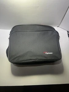 Black Optoma Messenger Style Bag w/ Shoulder Strap & Handle -Very Lt Use - Picture 1 of 1