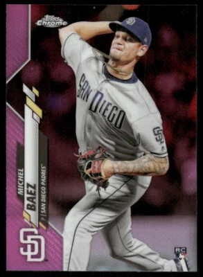 2020 Topps Chrome - Pink Refractor #187 Michel Baez (RC) - Image 1 of 2
