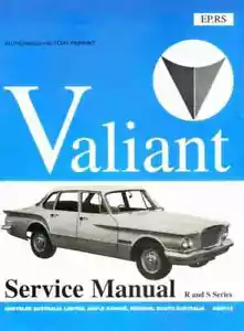 Workshop Service Manual : Valiant 1961-1963 R and S Series FITS Chrysler Valiant - Foto 1 di 1
