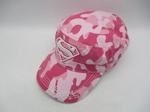 Supergirl Baseball Cap Strap Back Adjustable Warner Brothers One Size Pink Camo - Picture 1 of 7