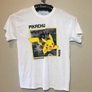 2XL Pokemon Pikachu White T-Shirt Tee No# 025 100% Cotton NWT - Picture 1 of 8