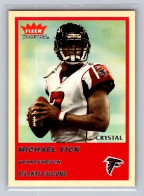 2004 Fleer Tradition Crystal Parallel Card #34 Michael Vick Atlanta Falcons /150 - Image 1 of 2
