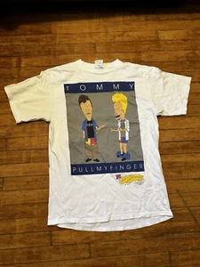 Beavis and Butthead Tommy Pull My Finger 1997 Vintage Tultex T-Shirt Large - Bild 1 von 5