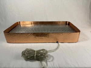 ABSOLUT ELYX COPPER WARMING TRAY RARE STAINLESS STEEL INSERT 21 IN X 11 IN X 3 - Picture 1 of 8