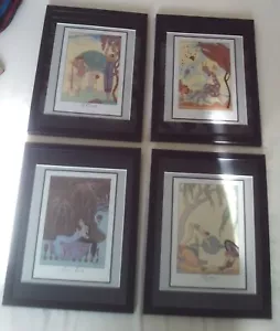 Georges Barbier The Four Seasons Art Deco Prints Framed & Mounted A4 Job Lot NOS - Picture 1 of 5