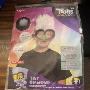 Trolls World Tour Pequeño Diamante Niño Gafas Iluminadas Tocado Talla Única - Imagen 1 de 2