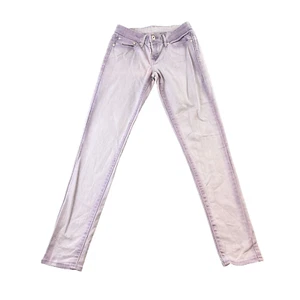 Levi's Demi Curve Womens Jeans W25 L30 Slim Skinny Lilac Pink Stretch Low Rise - Picture 1 of 11