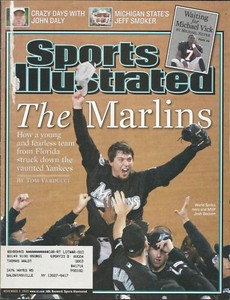 MIAMI MARLINS JOSH BECKETT 2003 SPORTS ILLUSTRATED 3X ALL STAR SERIES CHAMPIONS