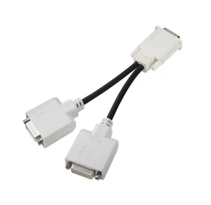 HP/Dell Single DMS-59 to Dual DVI Y Splitter Video Cable H9361 R0915 338285-009 - Picture 1 of 8