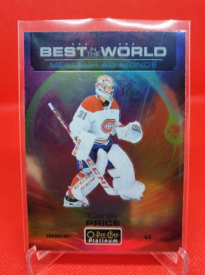 2020-21 O-Pee-Chee Platinum BEST IN THE WORLD #9 Carey Price Canadiens - Image 1 of 2