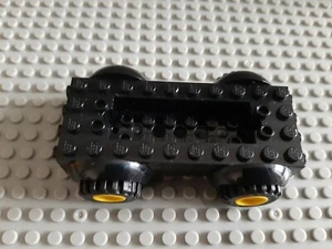 Lego Accessories Basic Black Vehicle with Yellow Wheels. - Picture 1 of 4