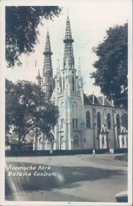 Dutch Indies Batavia Roman church 1910s RPPC - Picture 1 of 2