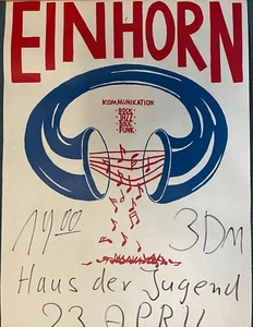 EINHORN - ORIGINAL KONZERT POSTER VON 1974 - Bild 1 von 1