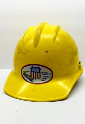 Sombrero duro Bullard vintage modelo 3000 amarillo hervido Union Pacific Foto 1 de 4