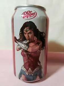 DR PEPPER 2017 WONDER WOMAN DC FUMETTO DA COLLEZIONE LATTINA VUOTA 12 OZ - Foto 1 di 1