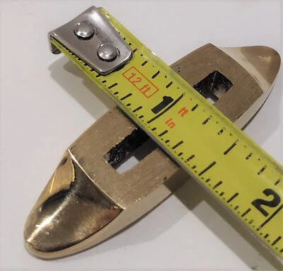 NEW USA BRASS CROSS FINGER GUARD BOLSTER CUSTOM KNIFE BLANK MAKING SUPPLIES - Image 1 of 3