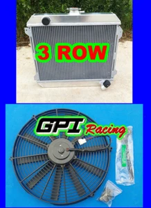 For Nissan Datsun STANZA 510 610 710 720 L20B MT 56mm 3ROW Aluminum Radiator+FAN - Picture 1 of 6