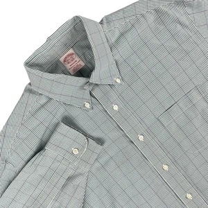 Brooks Brothers Hemd Herren 16,5 grün blau Madison Langarm Knopfleiste kariert - Bild 1 von 11