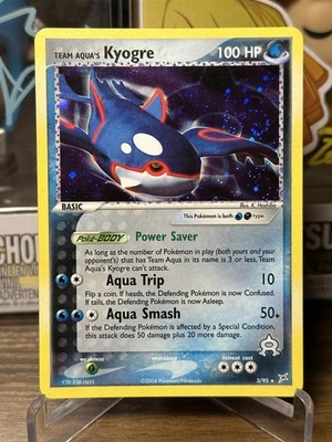 Team Aqua's Kyogre 3/95 EX Team Magma Vs Aqua Holo Pokemon  - Image 1 of 4