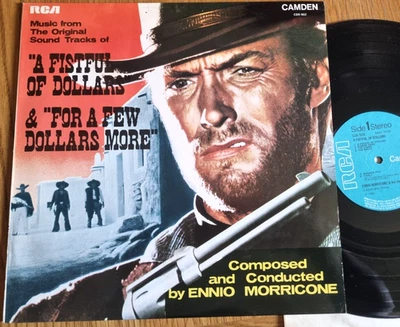 Ennio Morricone – For A Few Dollars More / Fistful Of Dollars 1968 RCA Camden LP - Image 1 of 4