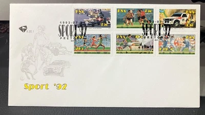 Необычный Южная Африка FDC Sc. 834-839, спортивный набор из 6, 1992 - Изображение 1 из 4