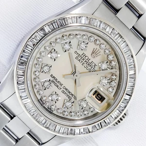 RELOJ ROLEX QS DAMA FECHA DIAMANTE ORO BLANCO 18K Y ACERO, ESFERA DIAMANTE AMARILLO - Imagen 1 de 11