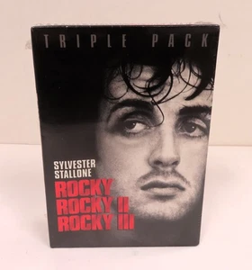 ROCKY Triple Pack Rocky I/II/III DVD Sylvester Stallone SEALED NEW MGM - Imagen 1 de 4