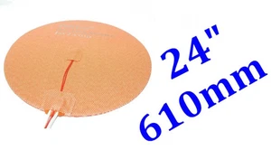24" 610mm Diameter 1600W w/ 3M w/ Thermistor CE UL JSRGO Round Heater Pad - Picture 1 of 12