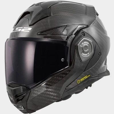 Casco flip LS2 FF901 Advant X Carbon Solid Gloss Taglia M - Immagine 1 di 4