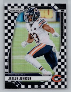 2024 Panini Prizm Jaylon Johnson Chicago Bears Black & White Checker SP #51 9608 - Picture 1 of 2
