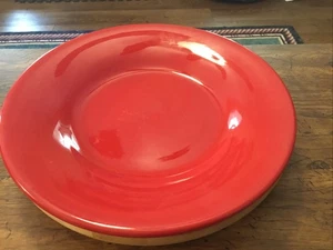 Pottery Barn Sausalito rot Essteller ~ 12-1/4" China Made Weihnachten rot - Bild 1 von 7