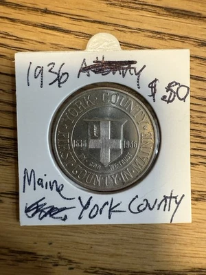 1936 York County Half Dollar Commemorative  Uncirculated - Image 1 of 4