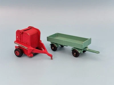 Pair Of Vintage Diecast Trailers: Lesney Mercedes Trailer & ERTL International - Image 1 of 4