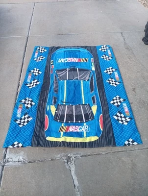 Cobertor de edredom infantil NASCAR 42x58 polegadas tema carro de corrida - Imagem 1 de 2