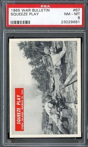 1965 PHILADELPHIA GUM WAR BULLETIN #67 SQUEEZE PLAY PSA 8 *DS14409 - Picture 1 of 2
